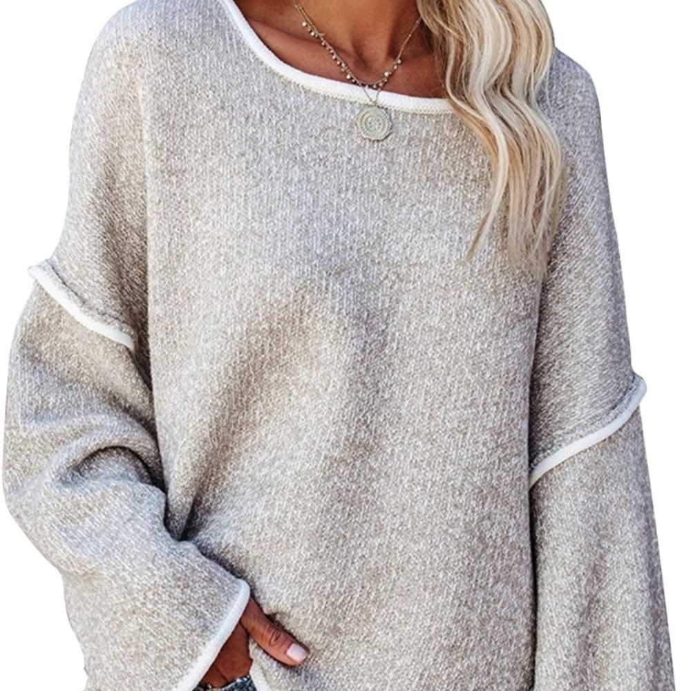 Oversized boho sweater
